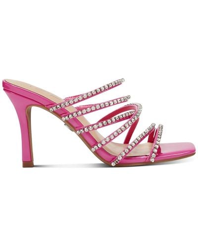 Thalia Sodi Dahlia Rhinestone Embellished Heels - Pink