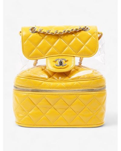 Chanel Aquarium Backpack Pvc - Yellow