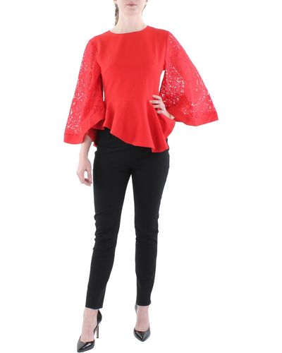 Gracia L Polyester Blouse - Red