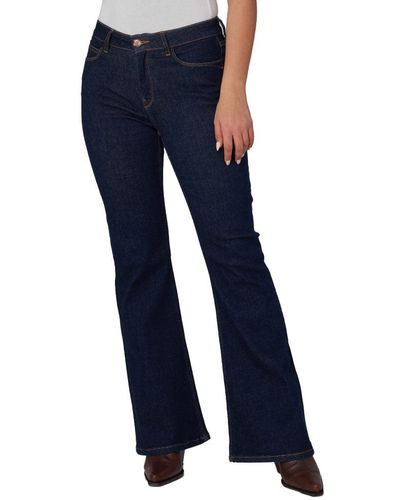 Lola Jeans Alice-drb High Rise Flare Jeans - Blue