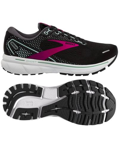 Brooks Ghost 14 Running Shoes - Wide Width - Black