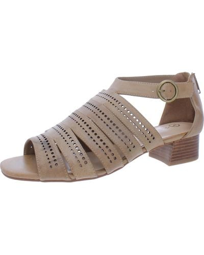 Bella Vita Betsy Leather Perforated Gladiator Sandals - Multicolor