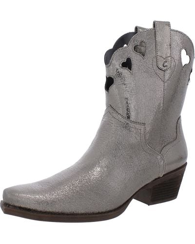 Circus by Sam Edelman Jadia Faux Leather Cut-out Cowboy - Gray