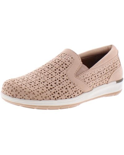 Walking Cradles Orleans Leather Perforated Flats - Pink