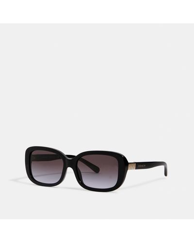 COACH Signature Rectangle Sunglasses - Black