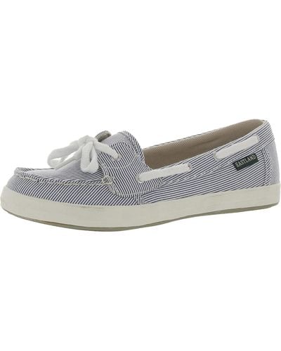 Eastland Skip Memory Foam Lace-up Boat Shoes - Gray