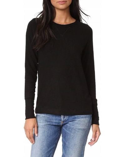 Three Dots Shala Brushed Sweater - Black