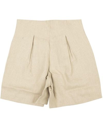 Rhude Linen Shorts - Natural