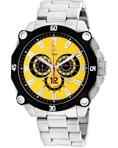 Roberto Bianci Yellow Dial Watch - Metallic