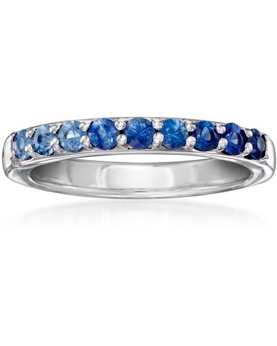 Ross-Simons Sapphire Ombre Ring - Blue