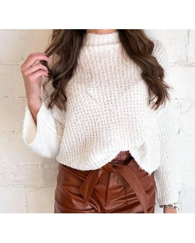 Mustard Seed Cold Days Knit Top - Brown