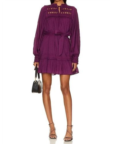 Cleobella Musette Mini Dress - Purple