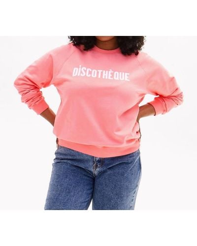 Clare V. Discotheque Sweatshirt - Pink