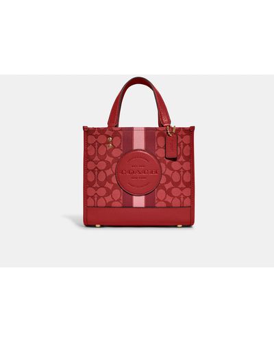 COACH Dempsey Tote 22 - Red