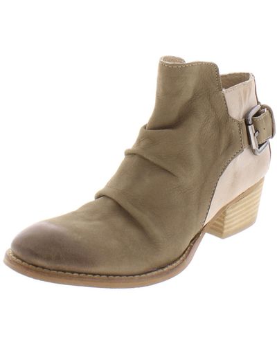 Very Volatile Jaleel Leather Slouchy Ankle Boots - Natural