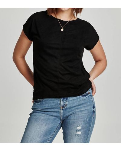 Another Love Lacey Short Sleeve Dolman Top - Black