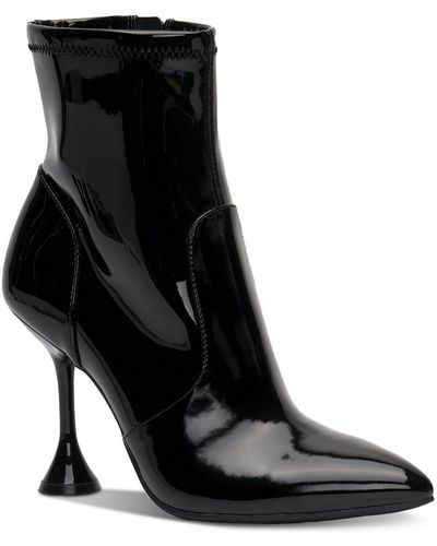 INC Ibrinap Pointed Toe Dressy Ankle Boots - Black