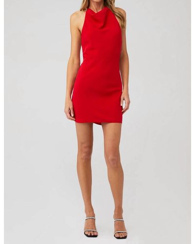 Amanda Uprichard Kimball Mini Dress - Red