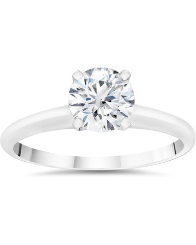 Pompeii3 5/8ct Lab Created Diamond Solitaire Engagement Ring 14k White Gold