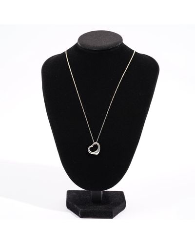 Tiffany & Co. Heart Necklace Silver - Black