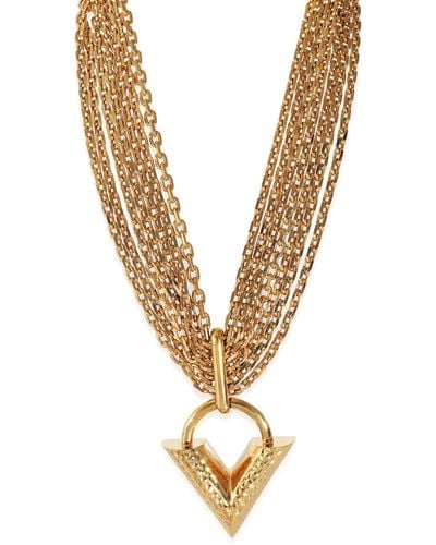 Louis Vuitton Essential V Multi-strand Necklace - Metallic