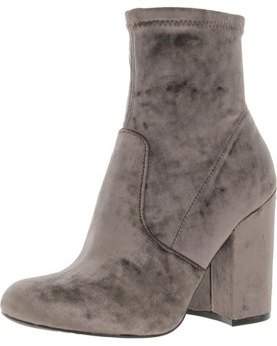 Steve Madden Gaze Solid Ankle Booties - Gray