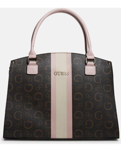 Guess Factory Anakin Logo Arched Tote - Black