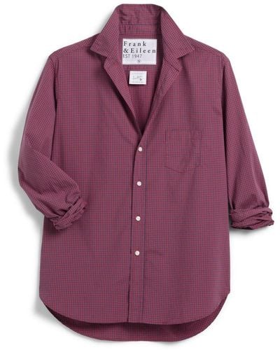 Frank & Eileen Relaxed Button Up Shirt - Purple