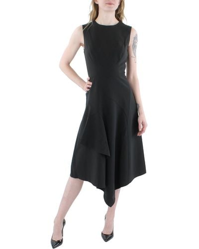 Kay Unger Midi Sleeveless Cocktail And Party Dress - Black