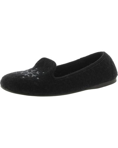 Living Kitzbühel Wool Slip On Loafers - Black