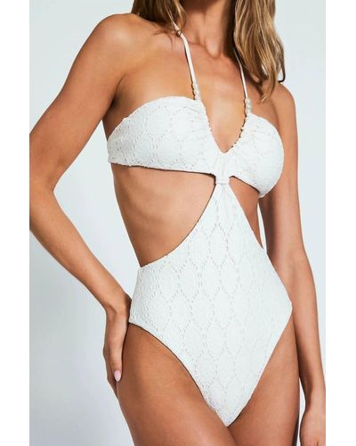 Devon Windsor Riley Full Piece Swimsuit - White