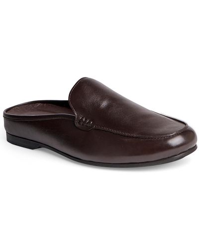 Carlos By Carlos Santana Planeo Leather Slip On Loafers - Brown