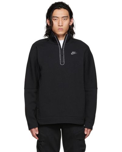Nike Sportswear Half-zip Sweatshirt - Black