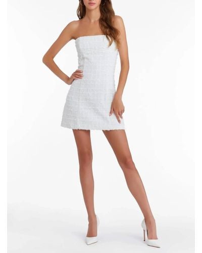 Amanda Uprichard Tweed Kelsey Dress - White