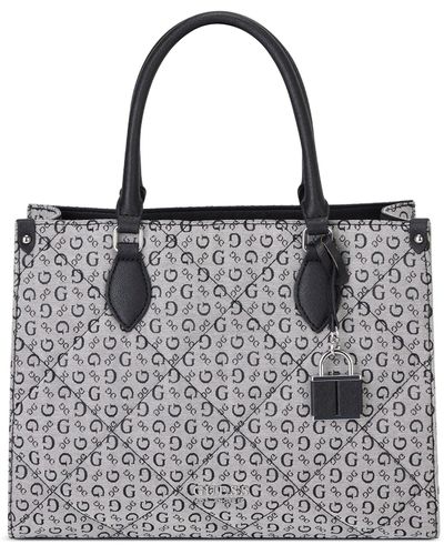 Guess Factory Holden Quilted Tote - Gray