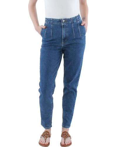 Levi's Tapered Pleated High-waist Jeans - Blue