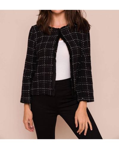 Suzy D Glenice Chanel Inspired Short Jacket - Black