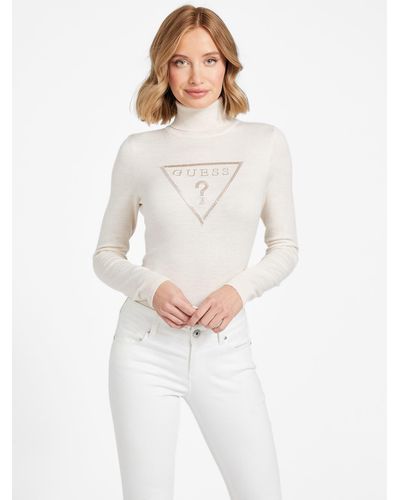 Guess Factory Herika Turtleneck Sweater - White
