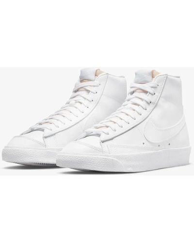 Nike Blazer Mid '77 Cz1055-117 Leather Casual Sneaker Shoes Woo66 - White