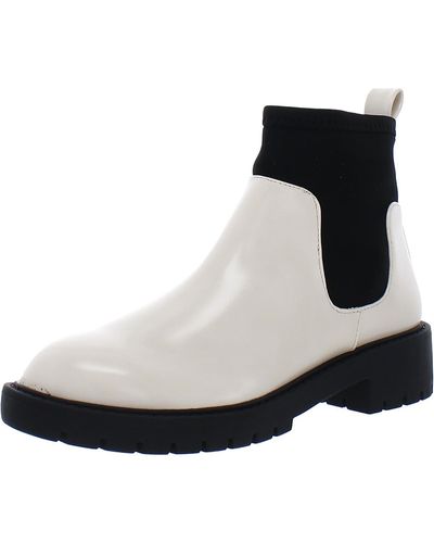 Matisse Pia Block Heel Casual Chelsea Boots - Black