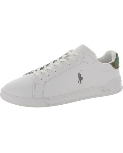 Polo Ralph Lauren Leather Casual And Fashion Sneakers - Gray
