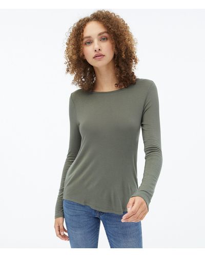 Aéropostale Long Sleeve Seriously Soft Crew Tee - Multicolor