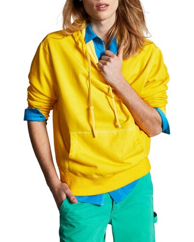 Sun & Stone Fleece Pullover Hoodie - Yellow