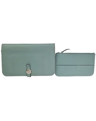 Hermès Dogon Leather Wallet (pre-owned) - Green