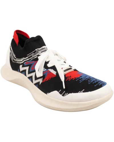 Missoni Acbc" Fly Knit Sneakers - Black/red - Blue