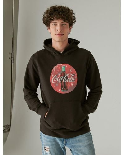 Lucky Brand Coca Cola Bottle Hoodie - Gray
