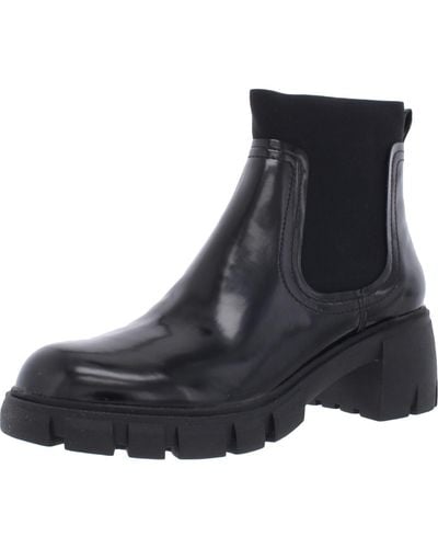 Steven New York Hallsey Cushioned Insole Pull On Ankle Boots - Black