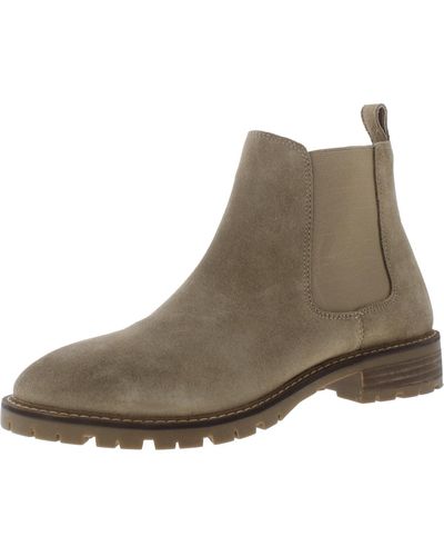 Steve Madden Leopold Padded Insole Round Toe Chelsea Boots - Brown