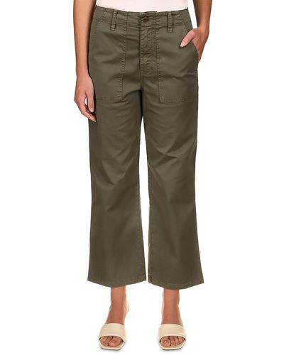 Sanctuary Lightweight Stretch Cropped Pants - Green