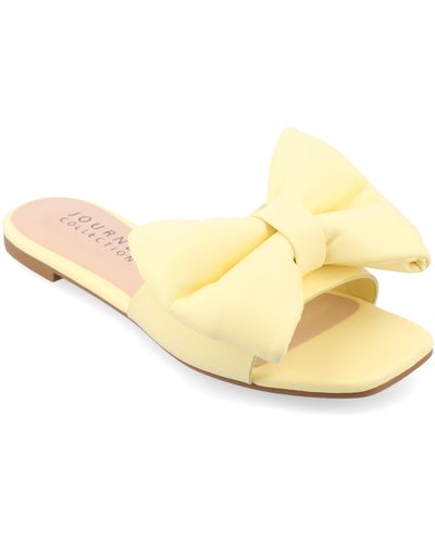 Journee Collection Collection Tru Comfort Foam Fayre Wide Width Sandals - Yellow